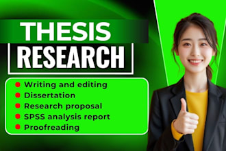 edit research, thesis, dissertation and proposal