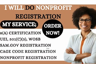 do nonprofit, sam gov registration, uei cage code 501c3 wosb, sba, mbe, dbe, 8a