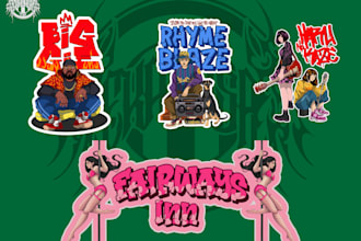 create graffiti urban for your logo or sticker