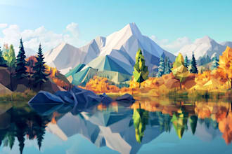 create a low poly illustration for you