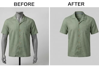 do professional ghost mannequin editing for clothing
