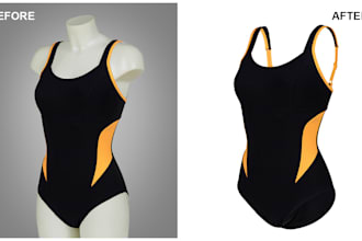 do professional ghost mannequin and e commerce photo editing