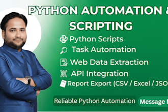 build a custom python automation or web scraping script