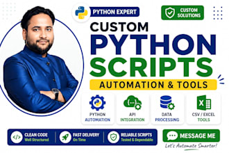 develop custom python scripts and automation solutions