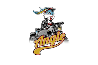 design angie harley bunny logo
