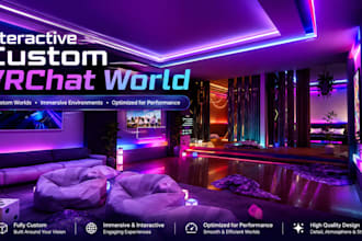 create interactive custom vrchat world 3d environment metaverse vrc world vrchat