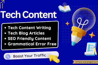 write a tech article