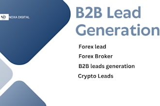 make forex and crypto lead, b2b lead generation, investors broker lead