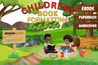 format children book for amazon paperback and ingram spark