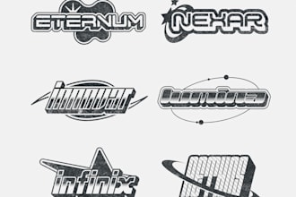 design a trendy y2k logo in 24 hours
