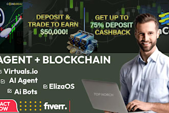 make your custom ai agent, ai bot and elizaos, dapp intergrated with blockchain