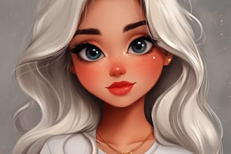 draw your portrait into a disney style cartoon