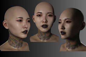 create 3d realistic metahuman character modeling ue4 ue5 zbrush 3d rig animation