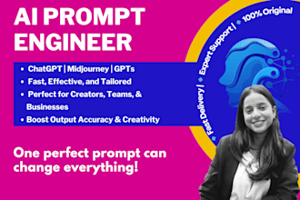 be your expert ai prompt engineer chat gpt  midjourney ai consultation