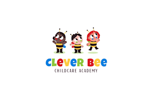 design cute and funny childcare academy logo