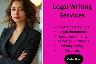 draft legal notices, demand letter, cease and desist as your lawyer