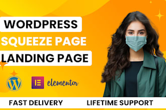 build wordpress landing page design wordpress website elementor pro landing page