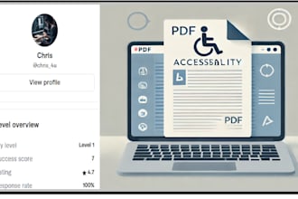 manually test the PDF, and fix all accessibility issues