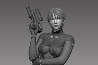 sculpt 3d nsfw, sfw character, erotic toy figure model, 3d dolls for 3d printing