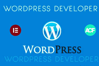 design a dynamic wordpress website with  elementor, and acf