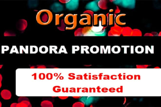 do organic pandora music promotion to boost pandora music