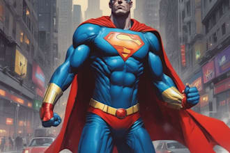 draw a realistic disney superhero artwork