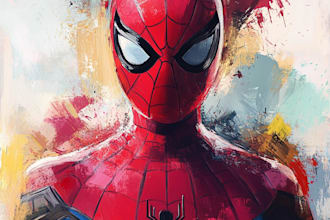 draw comic book illustration marvel cartoon character design