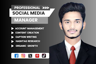 be your social media marketing manager and content developer