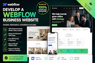 develop a webflow website