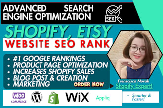 do complete advance shopify SEO website optimization to increase shopify sales