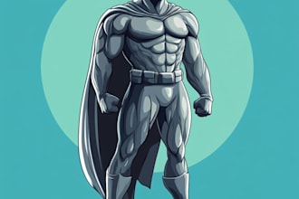 draw comic, superhero character illustration for you