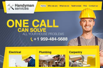 design hvac website plumbing website construction website contractor website
