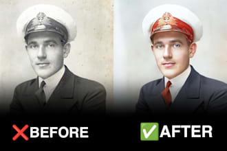 restore, enhance, and colorize old and damaged photos