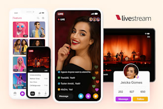 develop live streaming app streaming website video streaming app youtube app