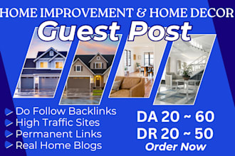build home decor guest post on high da home improvement blog