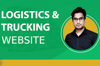 create professional logistics or trucking website