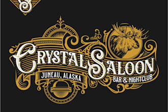 design historic bar music venue logo