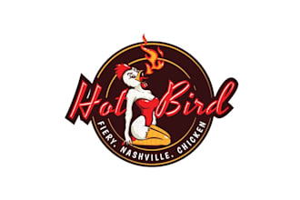 design hot chicken restaurant logo