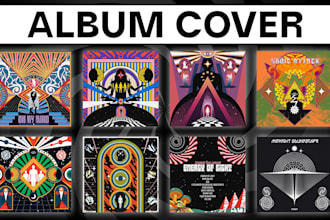 make a psychedelic poster or song album cover for you