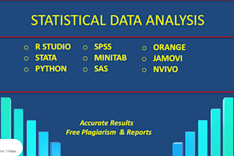 complete any qualitative,quantitative or any statistics project