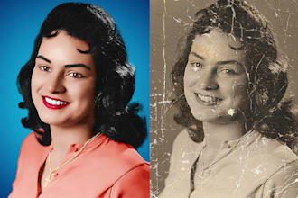 restore, repair, enhance, and retouch your old photos