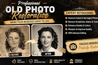 restore old photos repair damaged pictures and enhance photo quality