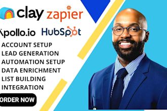 setup clay, clay com, hubspot crm, apollo io, hubspot automation, zapier