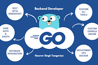 build backend server, cli tool or API in golang