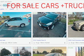 scrape craigslist cars and trucks phone number , email