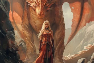 draw dnd, fantasy character and dnd character art for you