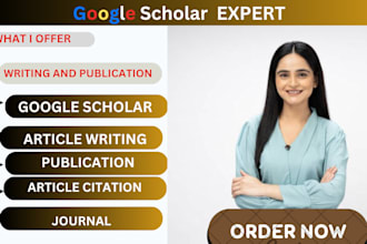 write and publish your article in a peer reviewed google scholar journal