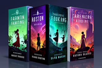 design fantasy, romance and sci fi book covers