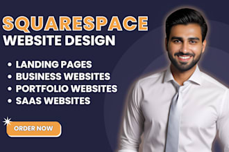 build a modern squarespace website design or redesign or website development