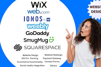 wix webcom ionos weebly godaddy smugmug squarespace website seo